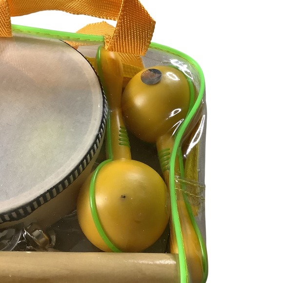 Kids Musical Instrument Set Percussion Drum Maracas Bells Wood Toys - Picture 13 of 16